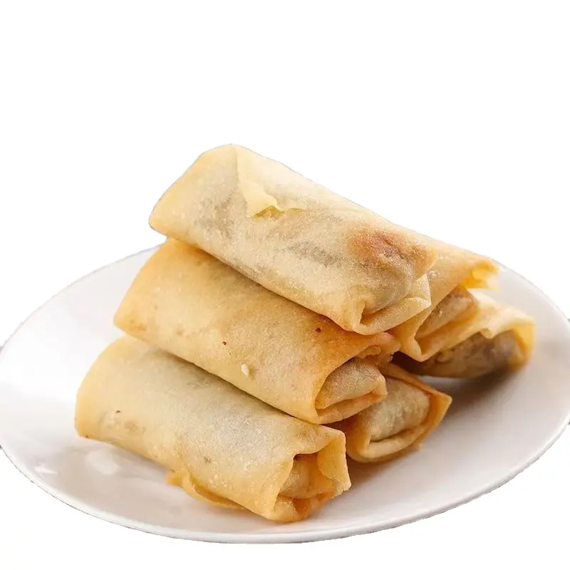 Fried Instant Food Frozen Vegetarian Cooking Crispy Spring Roll