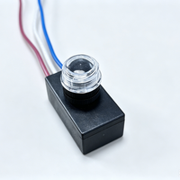 SanJin Interrupteur à capteur de lumière photocellule étanche IP44 10A 110-240VAC avec contrôle crépusculaire pour éclairage extérieur montable au plafond/mur