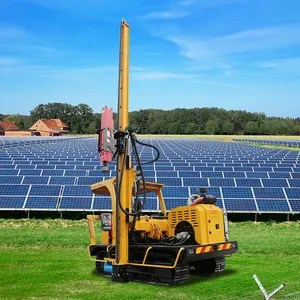 Multi-Function High Efficiency Hydraulic Photovoltaic Solar Pile Drivers With Hammer Pile And Screw Pile