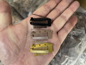 Zwart Bruin Goud Kleur 3.6Cm 10 Tanden Sjaal Rvs Snap Dupatta Instelling Chunni Grip Clips Met Veiligheidsspeld - Product Image 4