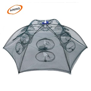 Umbrella Folded Portable Fishing Shrimp <strong>Trap</strong> Cage <strong>Fish</strong> Shrimp Minnow Crab Cast Mesh <strong>Trap</strong> - Product Image 5