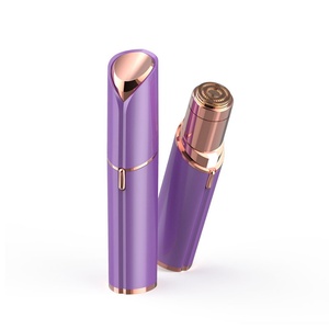 Épilateur avec lumière LED, rasoir électrique rechargeable pour le visage, tondeuse à poils du visage pour femmes - Product Image 1