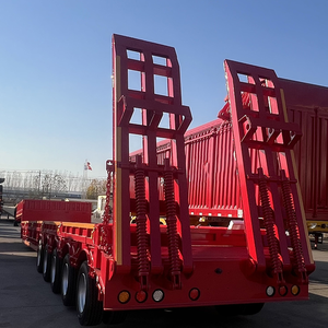 Semirremolque de plataforma baja de 5 ejes equipado con rampa de descarga <span class=keywords><strong>para</strong></span> transporte de equipos mineros CIF <span class=keywords><strong>Durban</strong></span> Zambia - Product Image 4