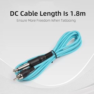 1.8m Pure Copper RCA Tattoo Cord Flexible Silicone Cable Lightweight <b>Wire</b> for Tattoo Machine Power Supply - Product Image 3