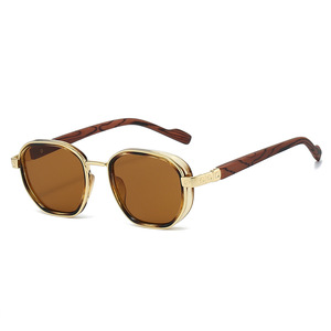 Retro Oval Sunglasses Full Rim Gradient Lenses 100% UV Protection Unisex Outdoor Use Adult Style - Product Image 5