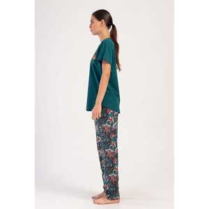 ชุดนอนผู้หญิงไซส์ XXL คอกลม แขนสั้น ทรงโอวัล ผ้าสแปนเด็กซ์ ระบายอากาศได้ดี พร้อมเสื้อคลุมเอวยางยืดสั่งทำพิเศษ สำหรับใช้ในบ้าน ขั้นต่ำ 2 ชิ้น - Product Image 3