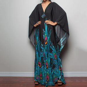 Custom African Women Robe Wear Casual Tie Dye Ladies <strong>Kimono</strong> Beach Ware <strong>Cover</strong> <strong>up</strong> Swimwear Bikini Maxi Dress for Women - Product Image 1