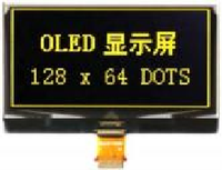 Modul Layar OLED PMOLED Huaxin 1,29 Inci 128*64 SSD1306 Kompatibel dengan IC Driver Antarmuka I2C SPI Layar OLED Monokrom