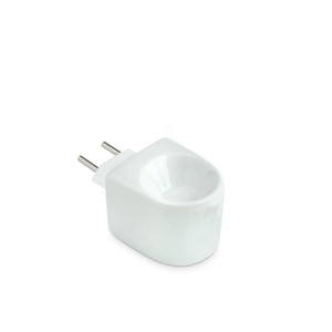 Điện làm mát không khí hương thơm trắng sứ Điện khuếch tán dầu, tường ổ cắm gốm tinh dầu <span class=keywords><strong>Burner</strong></span> cho nhà vệ sinh phòng tắm - Product Image 4