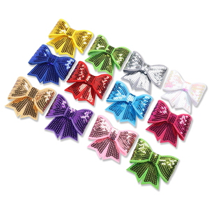 Wholesale Custom Embroidered Sequin <b>Bow</b> Patch Iron-On Western Sequin Patches for Hat & Clothing - Product Image 3