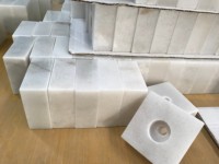 Base en pierre de granit de marbre noir personnalisé pour les trophées en métal 90x90x50mm étanche pour les hôtels de restauration de villas