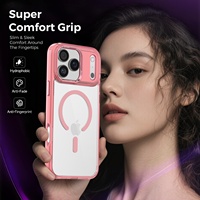 Coque de téléphone transparente gaufrée à aspiration magnétique pour 17 Pro Max avec protection antichute, compatible avec les modèles 16 et 15