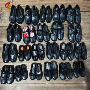 Zapatos Escolares Negros para Niños, Suela Blanda, Cómodos, Zapatos de Cuero para Niños, Zapatos de Fiesta Unisex, Diseño Mixto, Venta al por Mayor - Product Image 1