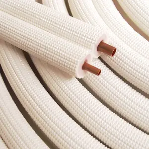 High Quality Pair Coils Air Conditioner Ac Pe Insulated Copper Tube Copper Insulated pipe