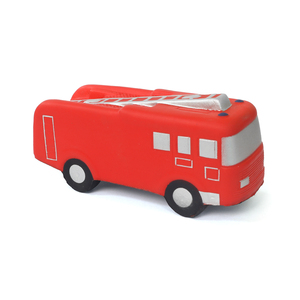 Balle anti-stress camion de pompiers avec logo personnalisé, jouet en mousse souple à presser, anti-stress, soulagement de l'anxiété, cadeau de sauvetage d'urgence pour pompier - Product Image 3