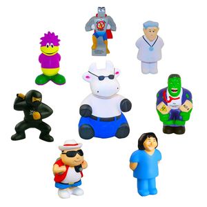 Balle anti-stress promotionnelle QM personnalisable avec logo, en caoutchouc, anti-déformation, à presser, jouet de sport souple pour l'extérieur - Product Image 5