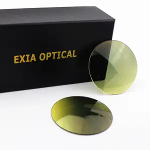 EXIA MG4 Glass 1.523 Sunglasses Lens Gradient Green-Yellow Lenses