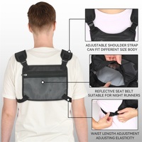 Sac de poitrine de sport de voyage en gros, sac de course, gilet réglable, sac tactique unisexe, gilet imperméable en polyester
