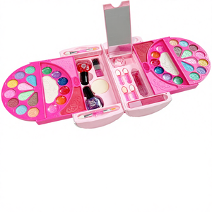 ชุดของเล่นเครื่องสำอางแบบจำลอง ปลอดสารพิษ ล้างออกได้ ทำจากพลาสติก พร้อมแปรงและอุปกรณ์ สำหรับเด็กผู้หญิงอายุ 13-14 ปี - Product Image 4