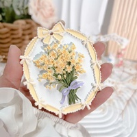 Verf je eigen bloemige reliëf gipsen blanco plantenbloem gips tekenbord ouder kind handwerk DIY schilderkunst decoratie