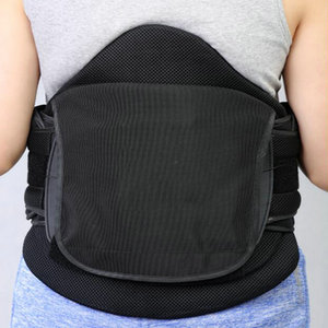 Ceinture de soutien lombaire universelle avec cordon de serrage et grande plaque dorsale, réglable, respirante, taille unique, pour la santé et le massage - Product Image 2
