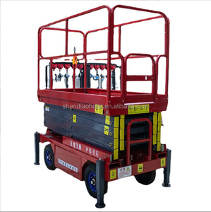 Gunting listrik mengangkat 4-18m Platform udara 6m 8m 10m 12m 14m Skylift perancah pengangkat seluler angkat hidrolik - Product Image 1