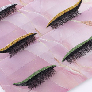 Châu Âu Mỹ Vegan Cross-Biên Giới Hot Bán Lười Biếng Phong Cách Eyeshadow Mô Phỏng Tự Nhiên Phóng Đại Lông Mi Phù Hợp Với Lông Mi Giả - Product Image 4
