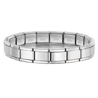 Accesorios de montaje DIY de módulo italiano para el mercado internacional, distintivos, con anillo de diseño libre y collar de pulsera de acero inoxidable