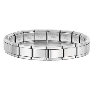 Italian Module Cross-Border Explosions DIY Assembly Accessories Distinctive Free <b>Ring</b> with Stainless Steel Bracelet Necklace - Product Image 5