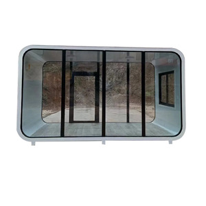 Casa Contenedor Moderna con Techo de Arco de Vidrio Templado para Instalaciones de Ocio, Fácil Instalación - Product Image 1