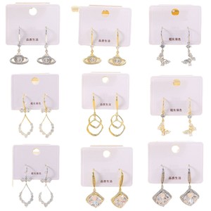 Boucles <span class=keywords><strong>d</strong></span>'oreilles pendantes en forme de marguerite, étoile et cœur pour femme, style rétro, géométriques, avec perles et longues pampilles, vente en gros - Product Image 1