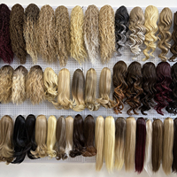 Extensions de queue de cheval tressées synthétiques Julianna Henan Xuchang Futura OEM ODM avec pince à griffes et cordon de serrage en fibre Futura