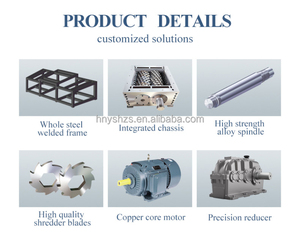 Buen precio Mini latas de aluminio Trituradora de doble eje Trituradora de residuos de chatarra - Product Image 3