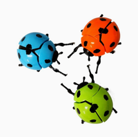 Jouet à remonter en forme de coccinelle, jouet animal de simulation amusant et créatif, petit jouet anti-stress en forme de scarabée