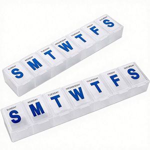 Nuevo Organizador Semanal de Medicamentos Personalizado con Logotipo, de Grado Alimenticio, Resistente a Niños, en Varios Colores, Portátil, para Almacenamiento de Pastillas - Product Image 4