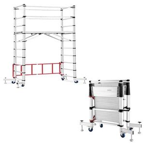 Đa Mục Đích 20 Bước Giàn Giáo Nhôm Kính Thiên Văn Tháp Thang Cho Xây Dựng - Product Image 2