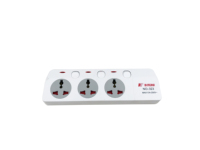 Multiprise de bureau universelle intelligente 5 voies de haute qualité DF Brand ABS avec auto-test, 2 à 6 prises CA (options 3/4/5) et 2 ports USB