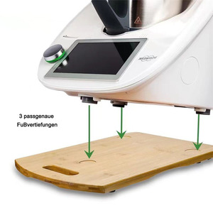 Planche coulissante en bambou personnalisée pour <span class=keywords><strong>Thermomix</strong></span> TM6 <span class=keywords><strong>TM5</strong></span>, planche coulissante en bois, accessoires de skateboard, base inférieure pour plan de travail de cuisine - Product Image 4
