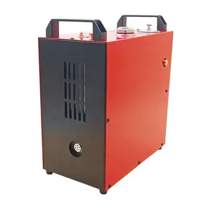 GX-E-CS4-I portable 400bar can operate overnight 5800psi pcp air pump with fan&water cooling high pressure air compressor