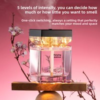 Diffuseur d'arômes intelligent en verre grande capacité avec éclairage d'ambiance, sans flamme, pour huiles essentielles, décoration de chambre