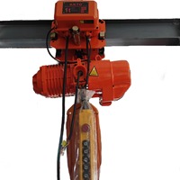 Nouvelle palan électrique 380V à tête flottante simple, capacité 1 tonne, grue de 4 mètres avec crochet en acier G80 pour la construction hôtelière