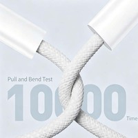 Kabel USB-C ke USB-C 20W 30W PD Fast Charging dengan Jalinan Nilon 1 Meter untuk iPhone 15 16 17 Pro Max Air Plus