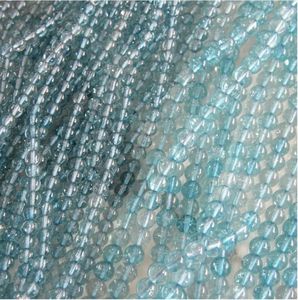 حبات الزجاج الرخيصة الهالة الزرقاء حبات الكوارتز فضفاضة مستديرة الكوارتز الكريستال الزبرجد لصنع المجوهرات - Product Image 6