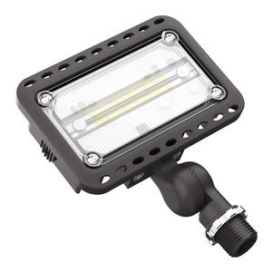 Lámpara de seguridad para exteriores de 20W 5000K 120VAC con soporte articulado, iluminación industrial LED para exteriores. - Product Image 1