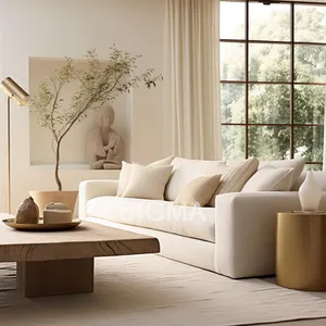 Neues Design Nordic Custom ization Stoff Sofa Set Möbel Home Modular Sitzer Lounge Cloud Couch für Wohnzimmer