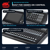 Console de mixage numérique JSL 32 canaux, écran tactile 10 pouces, 17 faders motorisés, enregistreur USB, DSP, contrôle iPad pour groupe live et conférences