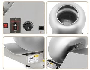 La máquina de recubrimiento de maní más profesional, máquina de recubrimiento de praliné de chocolate y chocolate, máquina de recubrimiento de chocolate Nana chips - Product Image 3