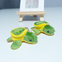 Petite tortue en peluche super douce, porte-clés tortue de dessin animé, pendentif tendance et super mignon, accessoire de sac à dos