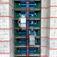 Monte-charge à double cage DAHAN 2000KG/2 tonnes SC200/200 0-40/50/60m/min Système électrique Schneider Certifié ISO CE GOST