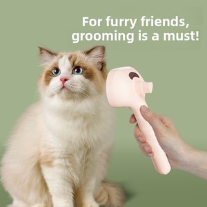 Peigne pulvérisateur ABS pour animaux de compagnie, pulvérisation à un bouton, outil de toilettage et de massage pour chats, nettoyage des poils - Product Image 2